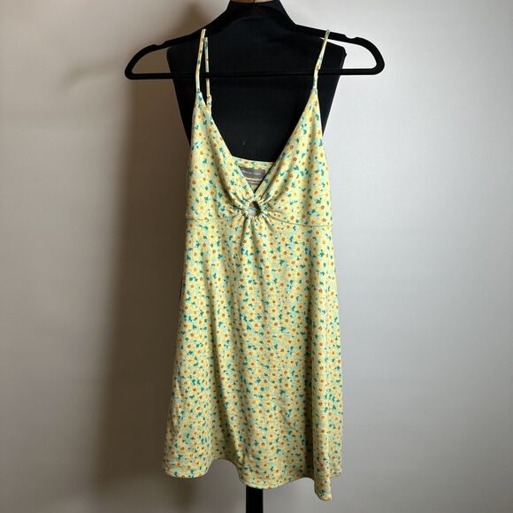 Y2K Urban Outfitters Green Yellow Floral Babydoll Dress Womens Size S Fairycore - Picture 6 of 8